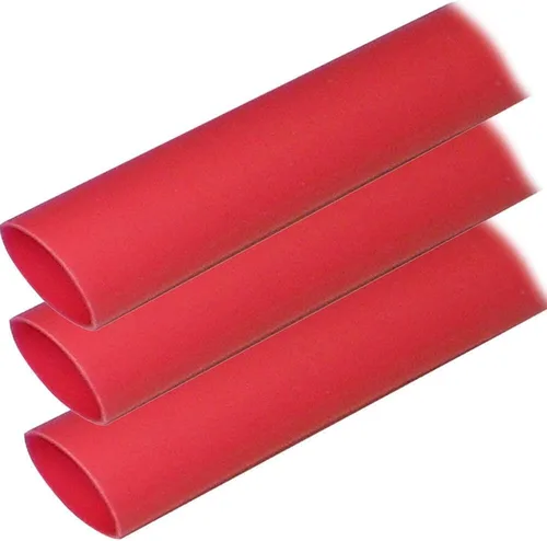 Tubos para electricidad termorretráctiles con adhesivo activado por calor de grado marítimo de Ancor Rojo/ Paquete de 3