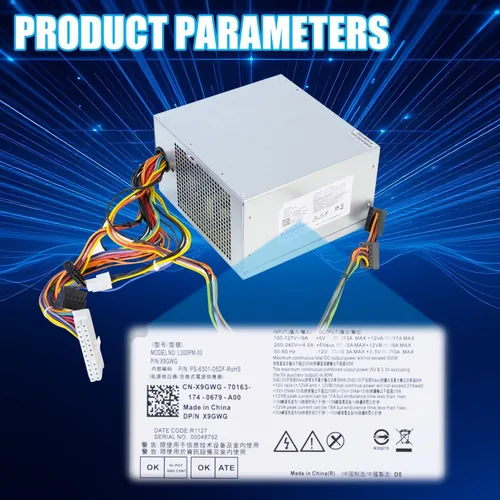 Miniatura 7 de YEECHUN Reemplazo de fuente de alimentación L300PM-00 de 300 W mejorada para fuente de alimentación Dell 3847 MT/PS-6301-06D G9MTY 0G9MTY L300PM-00