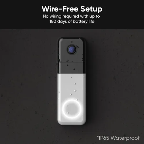 Miniatura 7 de Wyze Timbre inalámbrico con video Doorbell Pro (timbre incluido), video HD 1440, relación de aspecto 1:1: 1: vista de pies a cabeza, audio