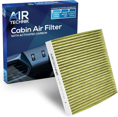 Miniatura 9 de AirTechnik CF10140 Filtro de aire de habitáculo con carbón activado Compatible con Infiniti FX35, FX45, G35, Mitsubishi Eclipse, Lancer