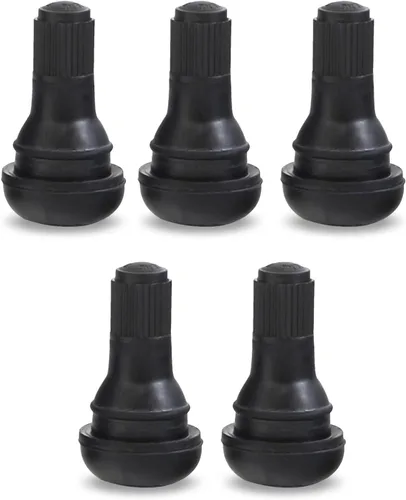 UGSHY 5 válvulas de neumático a presión, vástago de válvula corto TR412, para agujeros de llanta sin cámara de 0.45 pulgadas en neumáticos estándar