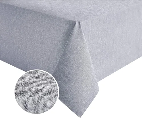 Miniatura 17 de NLMUVW - Mantel de plástico transparente 100% resistente al agua, a prueba de aceite y derrames, mantel de PVC, fácil de limpiar, para cocina