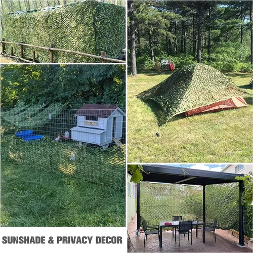 Miniatura 5 de iunio Red de Camuflaje, Red de Camuflaje, Rollo a Granel, Malla, Cubierta, Persiana para Caza, Decoración, Sombra Solar, Fiesta, Camping, Exterior
