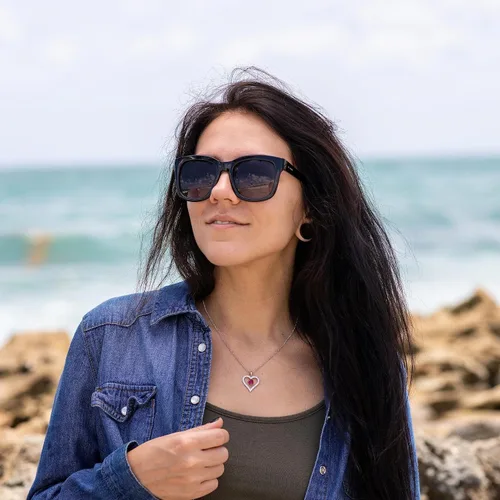 Miniatura 5 de Sash & Soph Collar de corazón infinito para mujer, collar de corazón de plata de ley 925 para novia, colgante de corazón de amor en cadena de 18