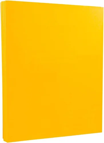 Miniatura 10 de JAM PAPER Vellum Bristol Cartulina de 65 lb - 8.5 x 11 Coverstock - 147 gsm - Azul - 50 Hojas/Paquete