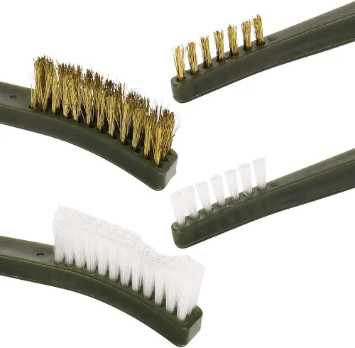 Miniatura 3 de Accmor Kit universal de herramientas de limpieza de pistola, incluye 3 cepillos de cerdas de nailon de latón de doble punta y 4 púas de limpieza