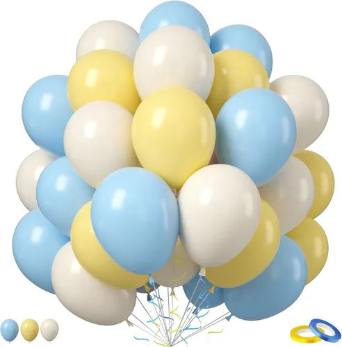Miniatura 13 de Globo Rojo Blanco Azul, 50 unidades de 12 pulgadas, globos de látex azul marino, rojo rubí oscuro, confeti dorado metálico para baby shower
