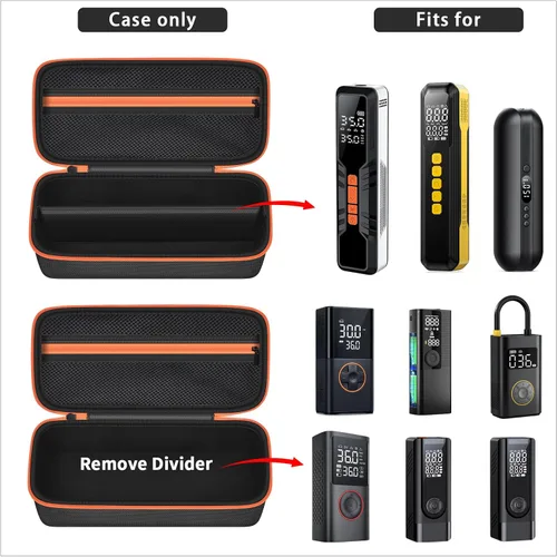 Miniatura 2 de Funda compatible con HIPOM/para inflador de neumáticos Hajomel, compresor de aire portátil, bolsa de almacenamiento de bomba de aire