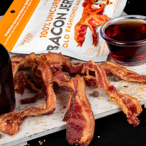 Miniatura 4 de Paquete variado de cecina de tocino, 5 sabores y hasta 0.85 oz de proteína por bolsa, totalmente cocido, sabores atrevidos, excepcionalmente