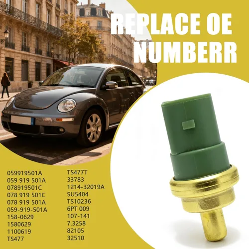 Miniatura 5 de Sensor de temperatura del motor de repuesto # 059 919 501A compatible con VW Beetle Cabrio Passat Jetta Polo Golf Eurovan 1998-2010, Audi A8 TT A4