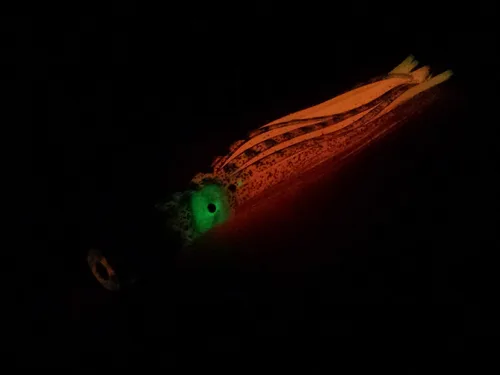 Miniatura 2 de Lobo Lures Micro-Typhoon UV 5 "Mahi Tuna Ahi Señuelo Trolling Señuelo Big Game Transparente-BluedotCrystal/Glowpink
