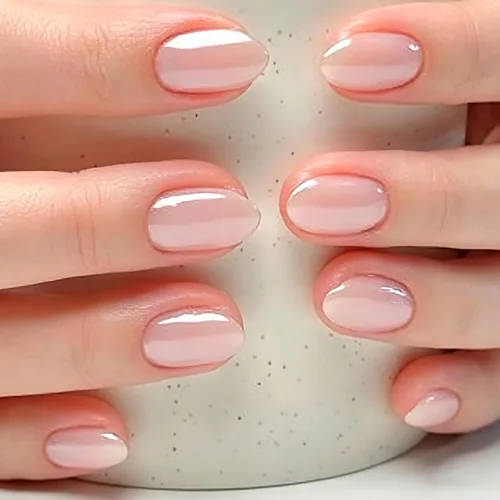 Miniatura 30 de Uñas postizas a presión de almendra marrón, medianas con diseños de leopardo y purpurina, uñas postizas en forma de almendra otoñal, uñas acrílicas