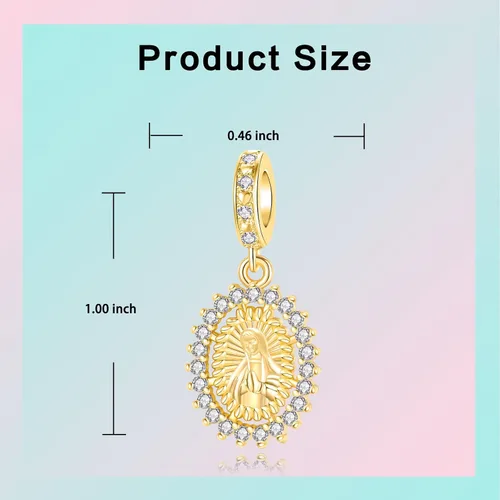 Miniatura 89 de LUXILLA Abalorio de plata de ley 925 para madre, hija, abuela, para familia, amor, madre, hija, abuela, para pulseras, collares, dijes, abalorios