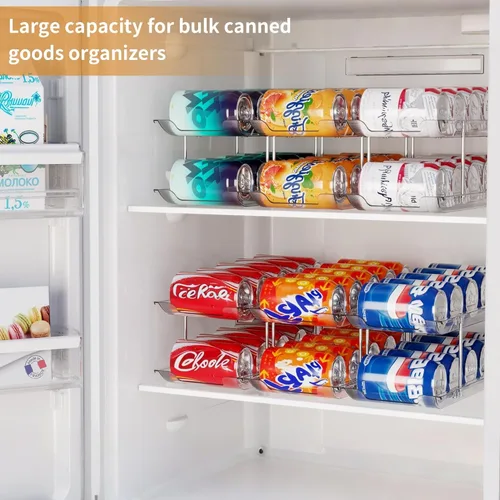 Miniatura 6 de LXLXXL Organizador de latas para despensa de 6 niveles x 3 conservas, organizador de alimentos enlatados para gabinete, organizador