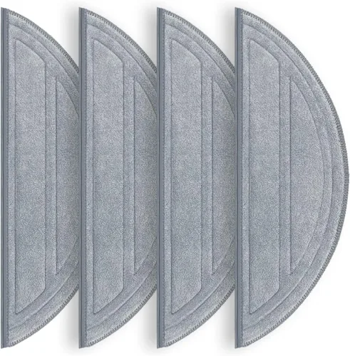 Paquete de 4 almohadillas de trapeador de repuesto para aspiradora robot Roborock Q10 S5/Q10 S5+ – Paños de microfibra lavables a máquina para