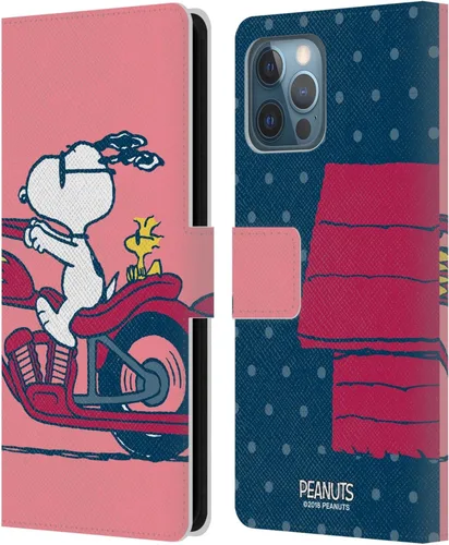 Miniatura 249 de Head Case Designs Funda de piel con licencia oficial de Peanuts Snoopy & Woodstock Balloon Halfs and Laughs para Apple iPhone 7/8/SE 2020 y 2022