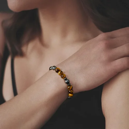 Miniatura 3 de GolbalJew Pulsera curativa para mujer, pulseras de cuentas de ansiedad, joyería de piedra curativa, pulsera de cristal para aliviar el estrés