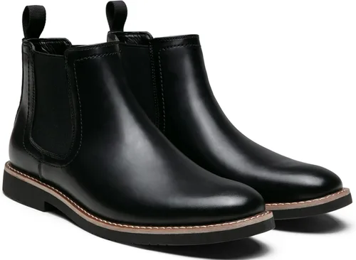 Miniatura 5 de Vostey Botas Chelsea para hombre, botas de vestir casuales