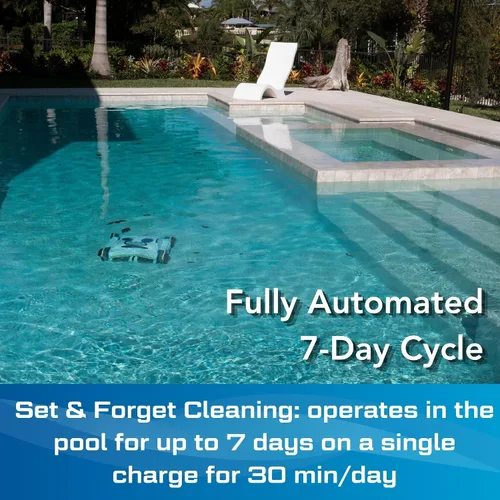 Miniatura 3 de POOL BLASTER CX-1 - Limpiador robótico inalámbrico para piscinas, aspiradora automática para piscinas enterradas y sobre el suelo, aspiradora