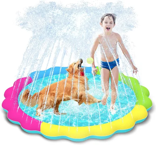 Miniatura 16 de Raxurt Alfombrilla antideslizante de 75 pulgadas para niños y perros, gruesa y duradera, para el baño, la piscina, el verano, al aire libre, Azul