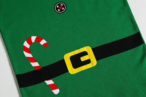 Miniatura 3 de Family Feeling - Conjunto de 2 piezas de pijama de Navidad a rayas para niños y niñas, 100% algodón