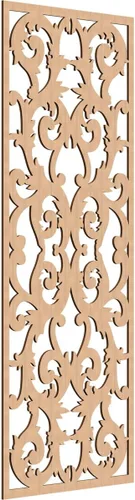 Miniatura 63 de Meadville Paneles decorativos de pared de madera con calado, 9 3/8 pulgadas de ancho x 24 3/8 pulgadas de alto x 1/4 de alto, aliso