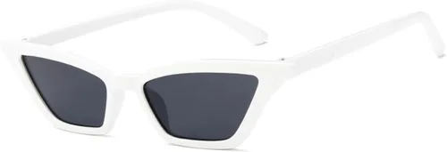 W&Y YING - Gafas de sol de diseño ojo de gato, lentes y marco pequeños de colores estilo vintage para mujer