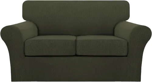 Miniatura 48 de Turquoize 2 fundas para sillas de sala de estar, funda de sofá con fundas de cojín individuales, funda de muebles para sillas (silla, beige biscotti)
