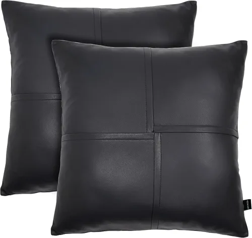 Miniatura 95 de Funda de almohada de piel de cordero – Funda de cojín decorativa para sofá – Fundas para sala de estar y dormitorio, 22 x 22 pulgadas – Paquete de 2