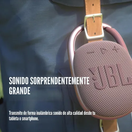 Miniatura 4 de JBL Clip 4: Altavoz portátil con Bluetooth, batería incorporada, característica impermeable y a prueba de polvo Azul