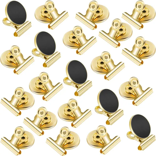 Miniatura 21 de VNDUEEY Paquete de 20 imanes para nevera, clips magnéticos fuertes resistentes, clips magnéticos para pizarra blanca, imanes para nevera, taquilla