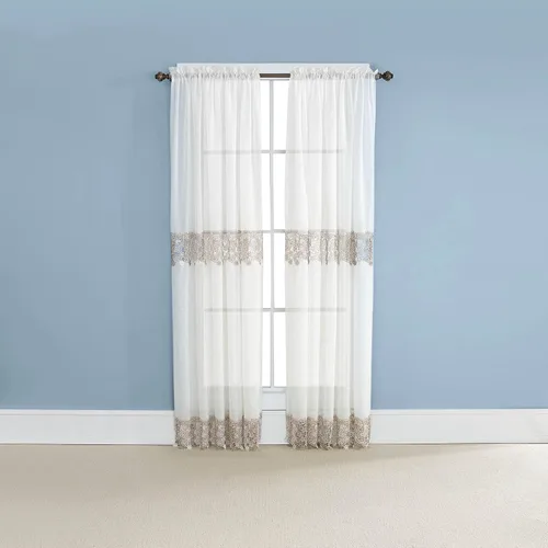 Miniatura 10 de RENAISSANCE HOME FASHION Par de cortinas Lillian, 56" X 36", Lino