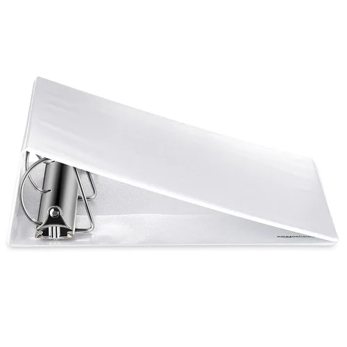 Miniatura 5 de Amazon Basics Archivadores de 3 argollas de 3 pulgadas, organizador con argollas en D, 2 paquetes, para la escuela, oficina en casa, color blanco