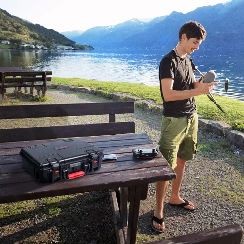 Miniatura 7 de Smatree Funda de transporte de 17.6L compatible con DJI Mavic 2 Pro/Mavic 2 Zoom con espuma precortada para DJI Smart Controller y control remoto