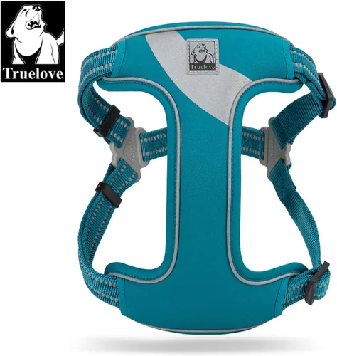 Miniatura 3 de TRUE LOVE Truelove - Arnés para perro TLH5991, chaleco de seguridad antitirones, arnés reflectante para mayor comodidad y menos tirones para Azul
