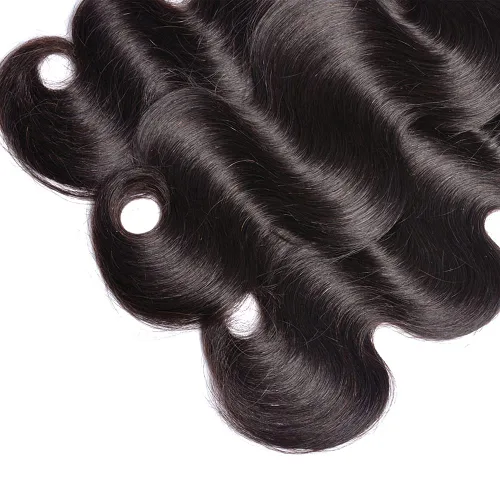 Miniatura 4 de 1B Bundles Human Hair Body Wave Human Hair Bundles 30 32 34 Inch Unprocessed Virgin Natural Black Body Wave Bundle Human Hair Extensions 50 Gram Per