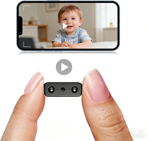 Minicámara más pequeña, visión nocturna HD 4K para el hogar, cámara oculta inalámbrica WiFi con detección de movimiento, control de aplicaciones,