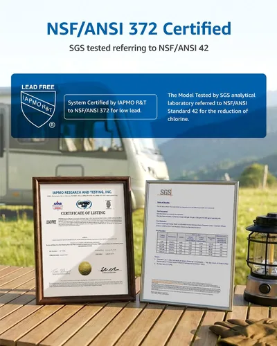 Miniatura 3 de Filterlogic Filtro de agua en línea RV & Marine para barcos, caravanas, certificado NSF, cámper, jardinería, plantación, remolque o casa rodante