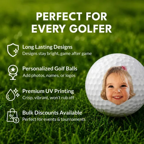 Miniatura 6 de Pelotas de golf personalizadas de With Love From Julie para hombres - Bolas de golf personalizadas - Regalos personalizados de bolas de golf