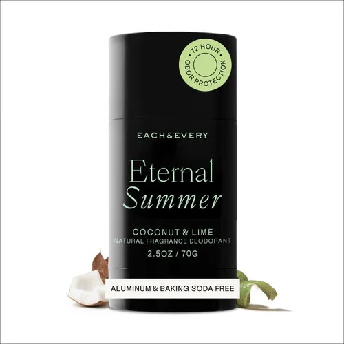 Miniatura 14 de Each & Every - Desodorante natural de 2.5 onzas para hombres y mujeres, no tóxico, sin aluminio, sin bicarbonato, sin parabenos, vegano, sin