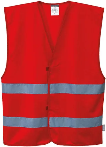 Miniatura 3 de Portwest Iona Chaleco de 2 bandas Hi Vis, visibilidad reflectante, trabajo nocturno, seguridad marino