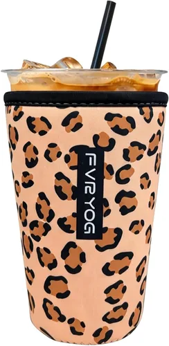 Miniatura 17 de Fundas de neopreno reutilizables aisladas para café helado, fundas para tazas de café helado, fundas para bebidas heladas y calientes