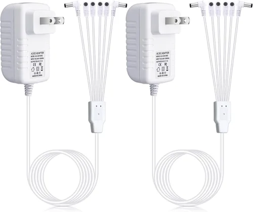 Miniatura 7 de Umigy 2 adaptadores de corriente de 4.5 V compatibles con accesorios iluminados Lemax, adaptador de corriente CA y CC para luces de pueblo
