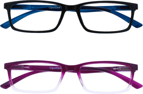 Miniatura 31 de OPULIZE SEE Gafas de Lectura con Bloqueo de Luz Azul para Mujeres y Hombres, Marco Estrecho, Bisagras de Resorte, Gafas para Computadora