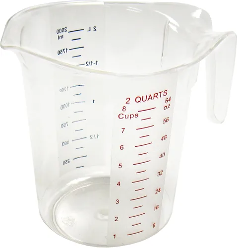 Miniatura 6 de Winco FBA_ Vaso medidor, policarbonato, 1 cuarto de galón, transparente