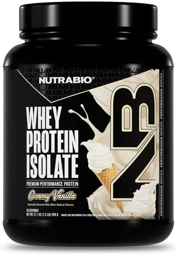 Miniatura 12 de NutraBio 100% Aislado de Proteína de Suero en Polvo, 25g de Proteína con Perfil Completo de Aminoácidos, Libre de Soja y Gluten, Proteína de Suero