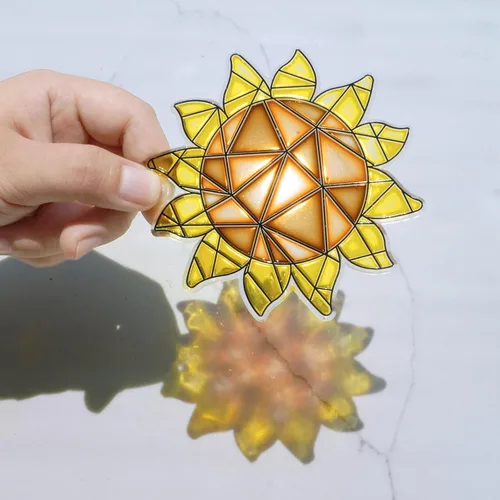 Miniatura 4 de Winlyn 33 juegos de hojas de otoño calabaza bellota girasol atrapasoles adornos decoraciones de pintura de ventana arte atrapasoles kits