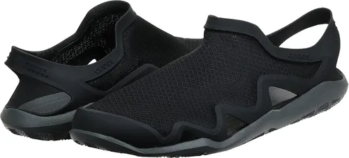 Miniatura 3 de Crocs Sandalias de malla Swiftwater para hombre, NegroGris (Slate Grey), 8