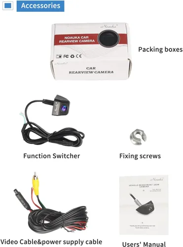 Miniatura 8 de Cámara de visión nocturna impermeable IP68 de 170 grados de visión trasera para coche, cámara de marcha atrás, color universal, CMOS, chip de imagen