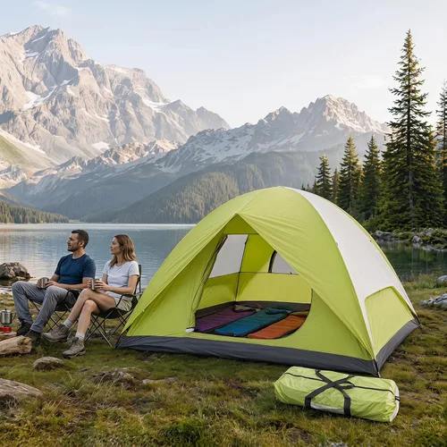 Miniatura 8 de Camping Tents Outdoor Tents, 4/6 Person Family Camping Tent,Heavy Duty,Waterproof Windproof, Oxford Fabric Ground Cloth Fishing, Hiking, Summer